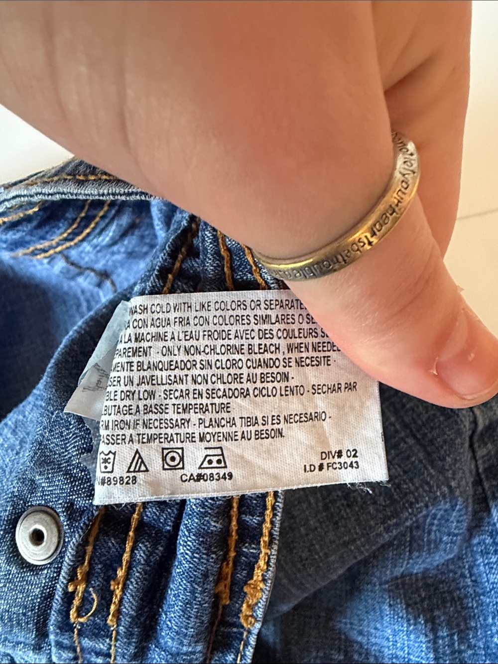 Gloria Vanderbilt Y2K Micro Cargo Pocket 90’s Style Blue Jean Denim Skort Size 6 - Picture 15 of 15